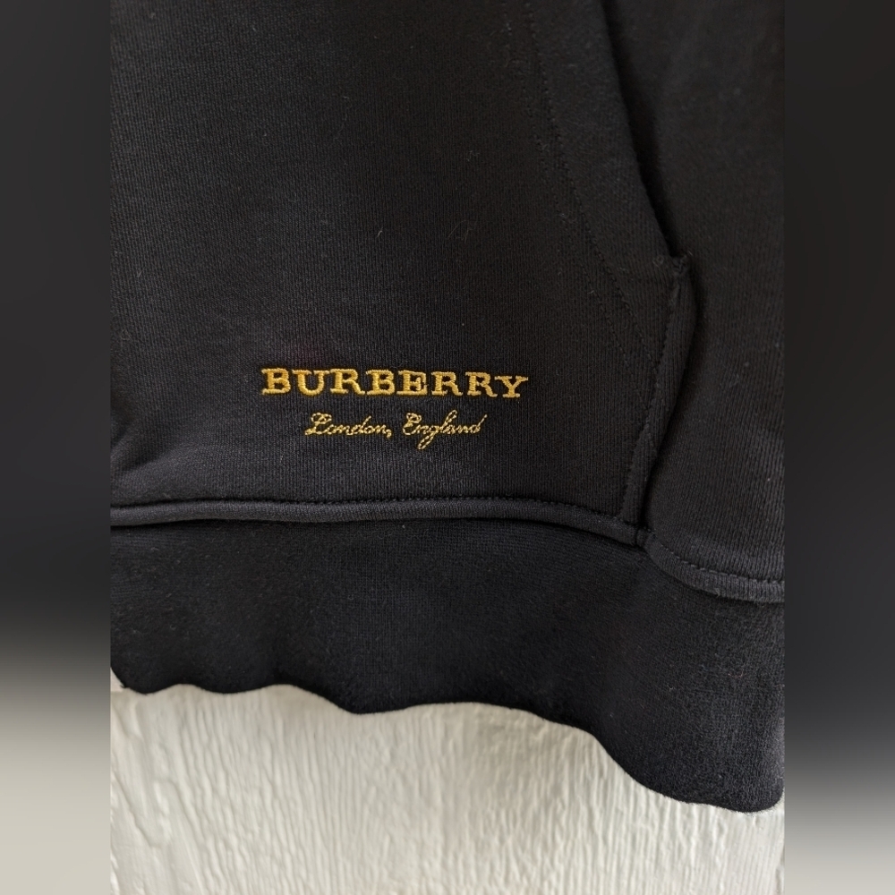 Burberry Full Zip Colorblock Chunky Oversized Full Zip Hoodie Women's Size 2 - Picture 3 of 9